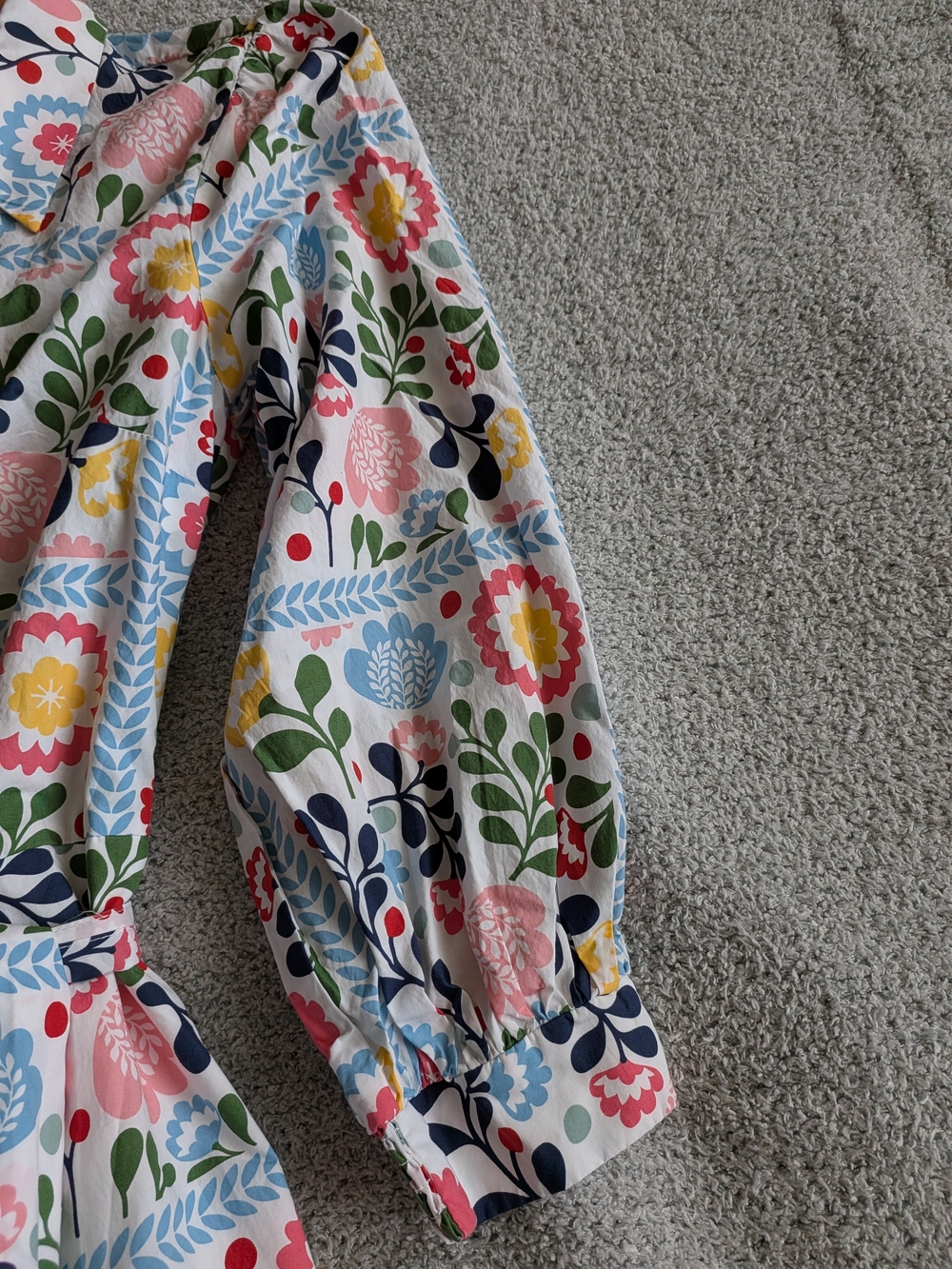 🌼B2G1🌼 Boden Clara Cotton Floral Shirtdress Size 8R NWOT - Picture 8 of 11